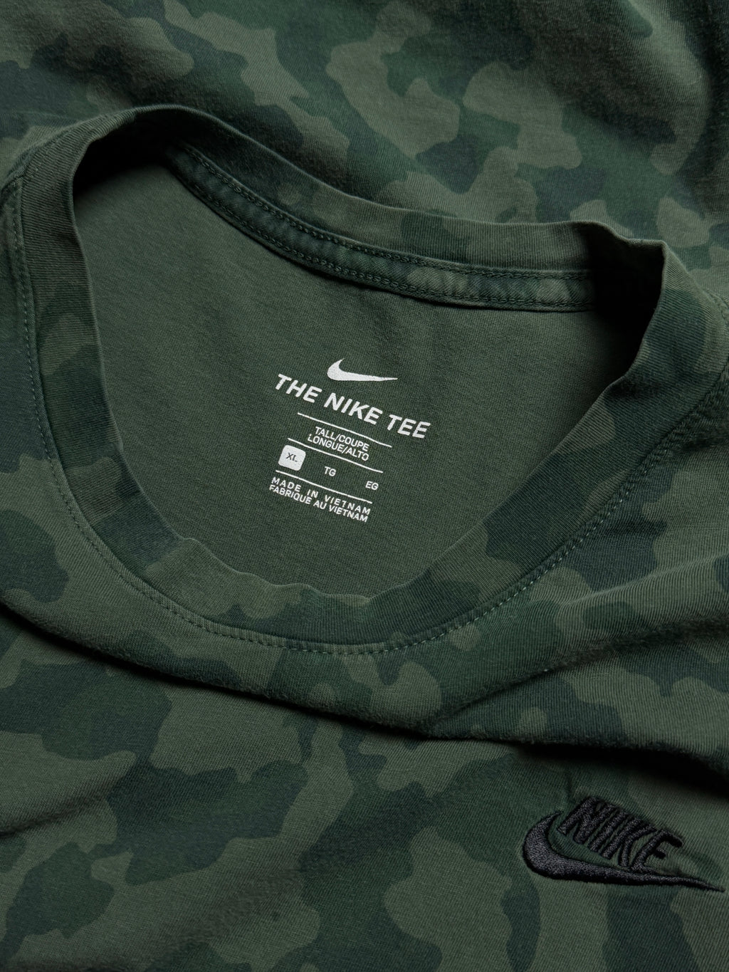 Playera Nike Camo – XL Tall