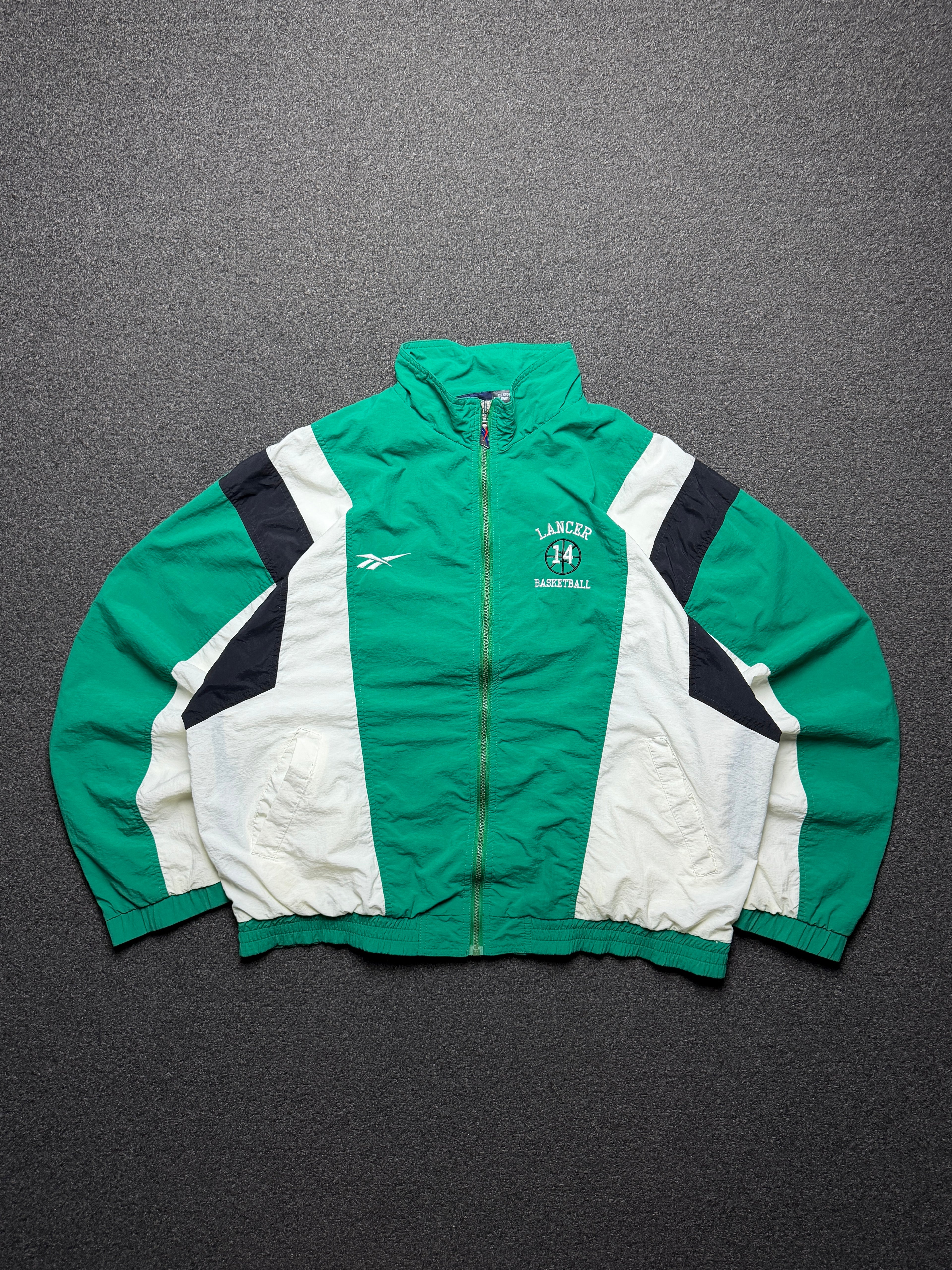 Chamarra Rompevientos Reebok Vintage Lancer Basketball – XL