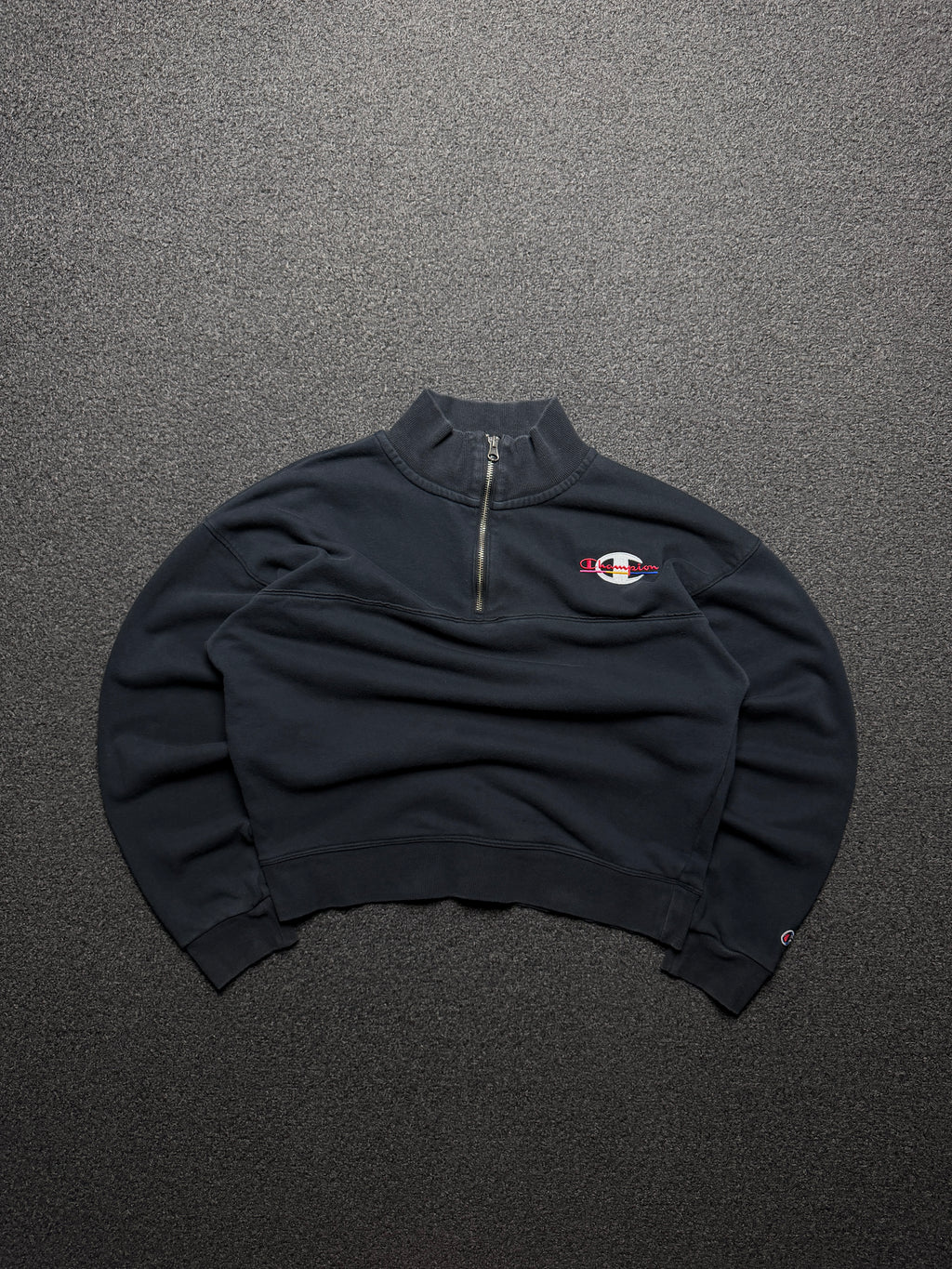 Sudadera Cropped Champion 1/4 Zip de Mujer – S