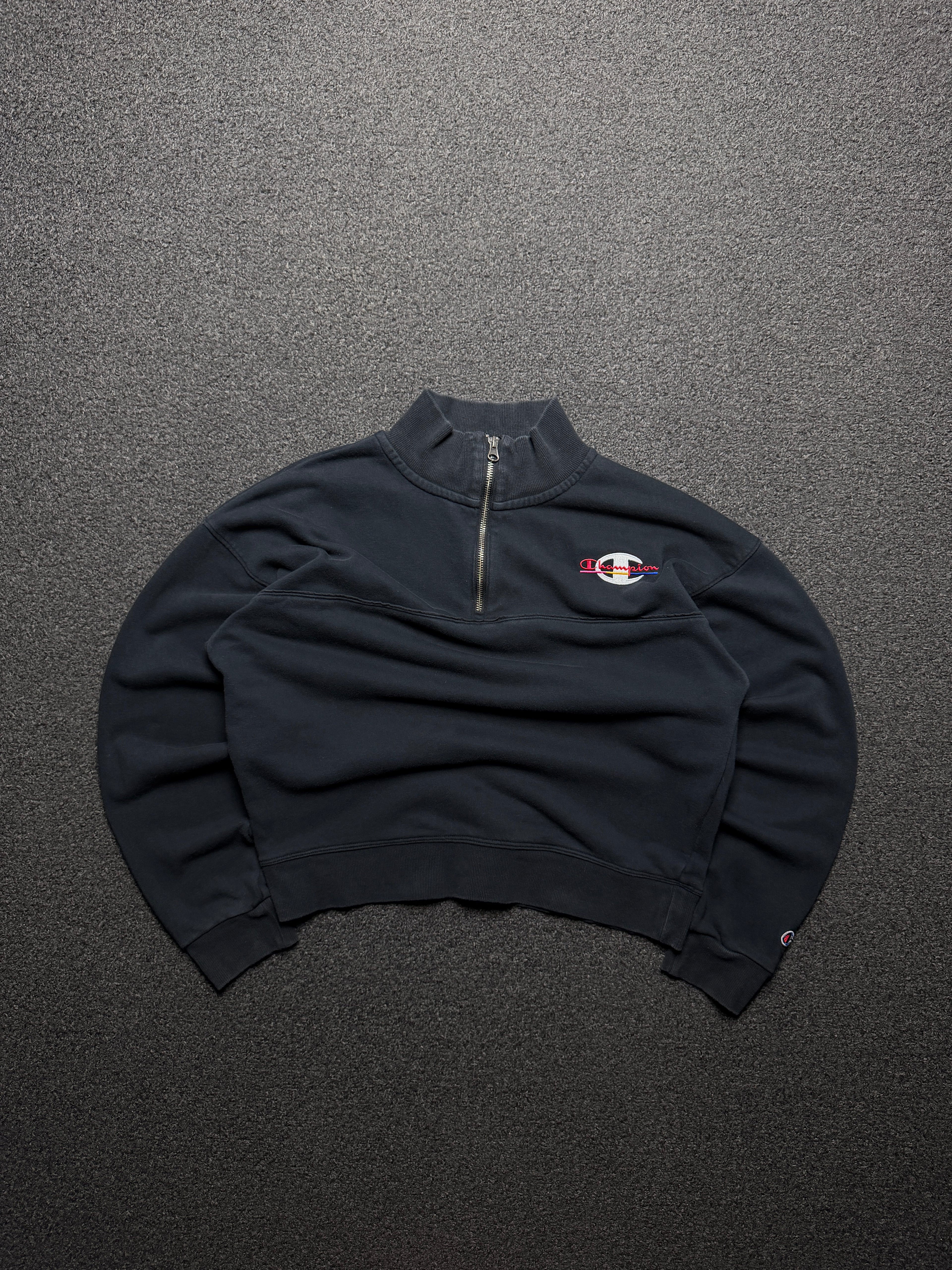 Sudadera Cropped Champion 1/4 Zip de Mujer – S