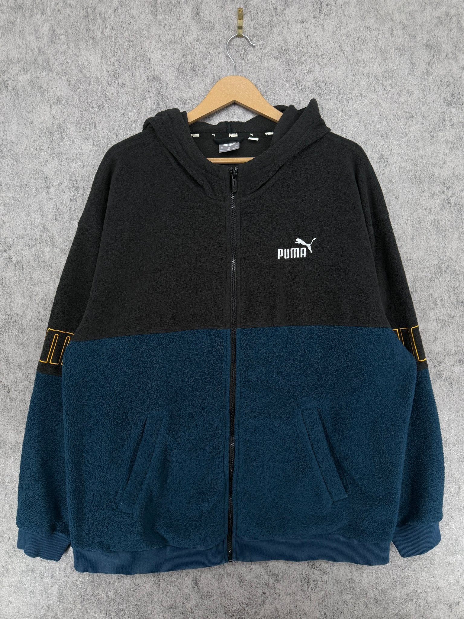 Chamarra Sudadera Puma Fleece Colorblock Full Zip – XXL - Reuse Industry
