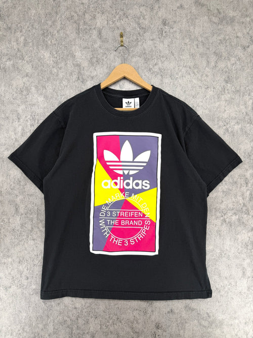 Playera Adidas Originals Geometric Trefoil Negra – (XL) - Reuse Industry | Segunda Mano, Sportswear & Vintage