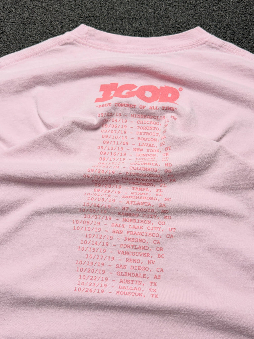 Playera Golf Wang Tyler, The Creator IGOR Tour 2019 – M - Reuse Industry