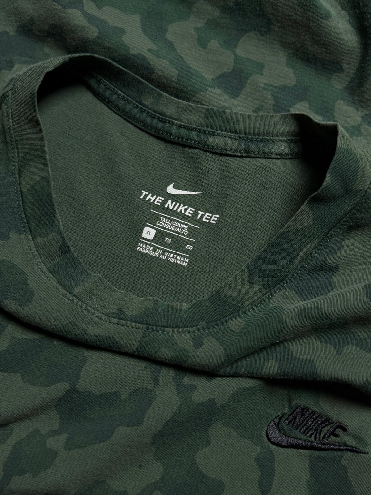 Playera Nike Camo – XL Tall - Reuse Industry