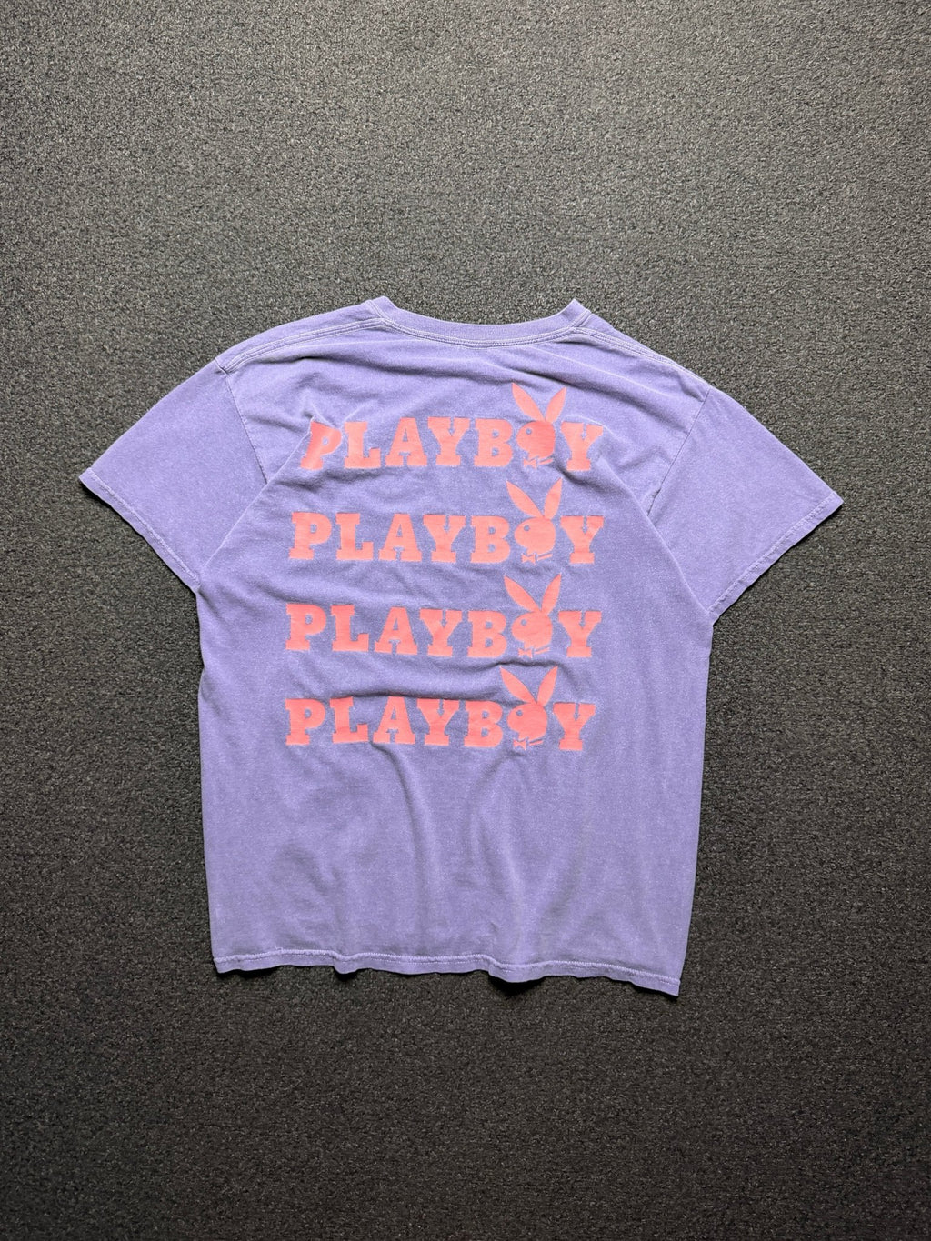 Playera Playboy Multi Logo Morado Washed – M - Reuse Industry