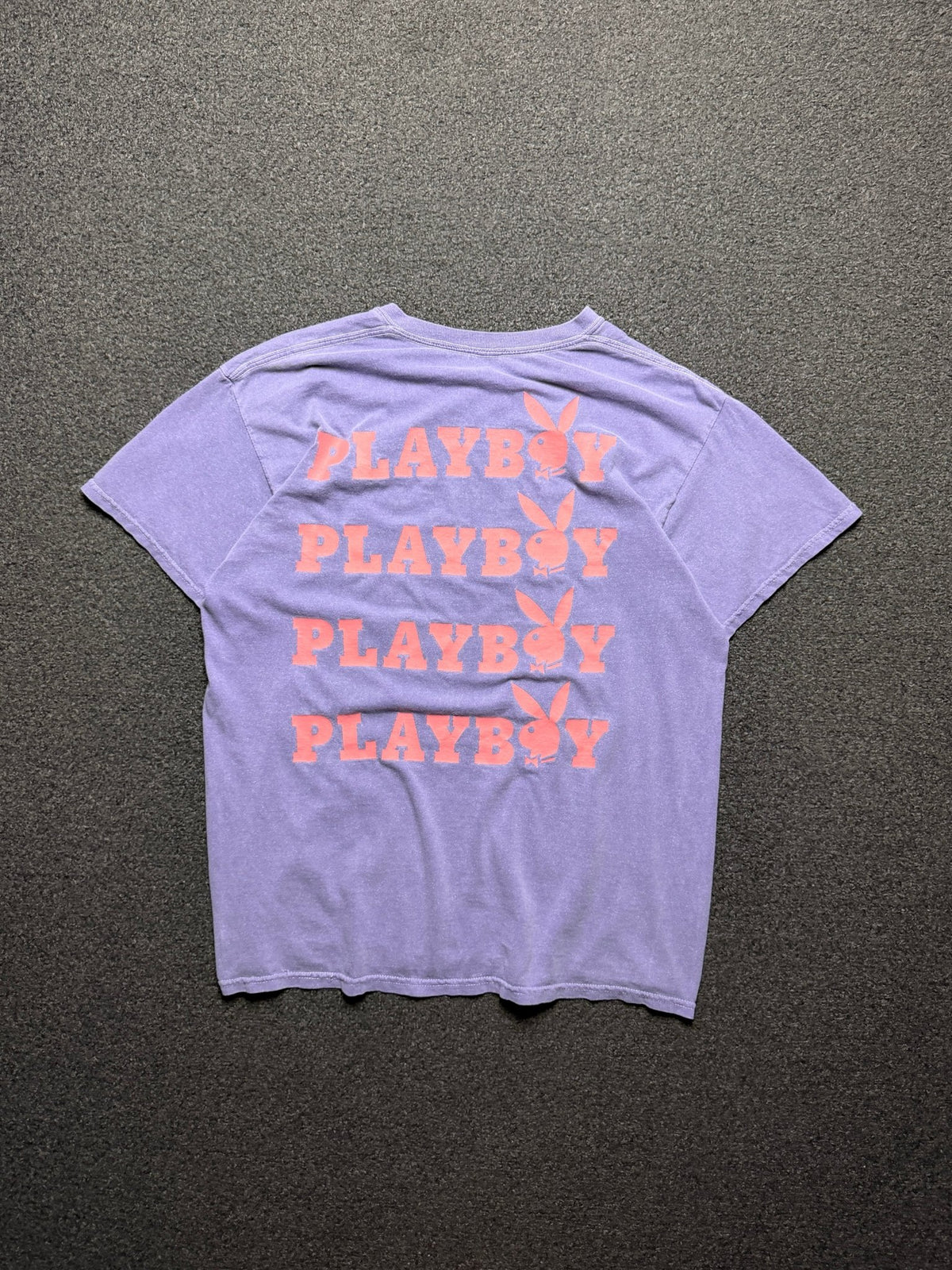 Playera Playboy Multi Logo Morado Washed – M - Reuse Industry
